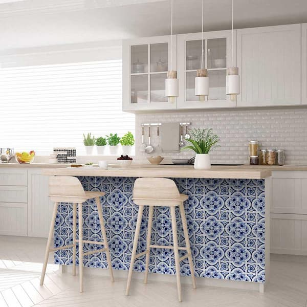 Back Splash for Kitchen 6x6 Mid-century Tile Pattern Modern White Tiles  PRICE per 1 PIECE Thatch 