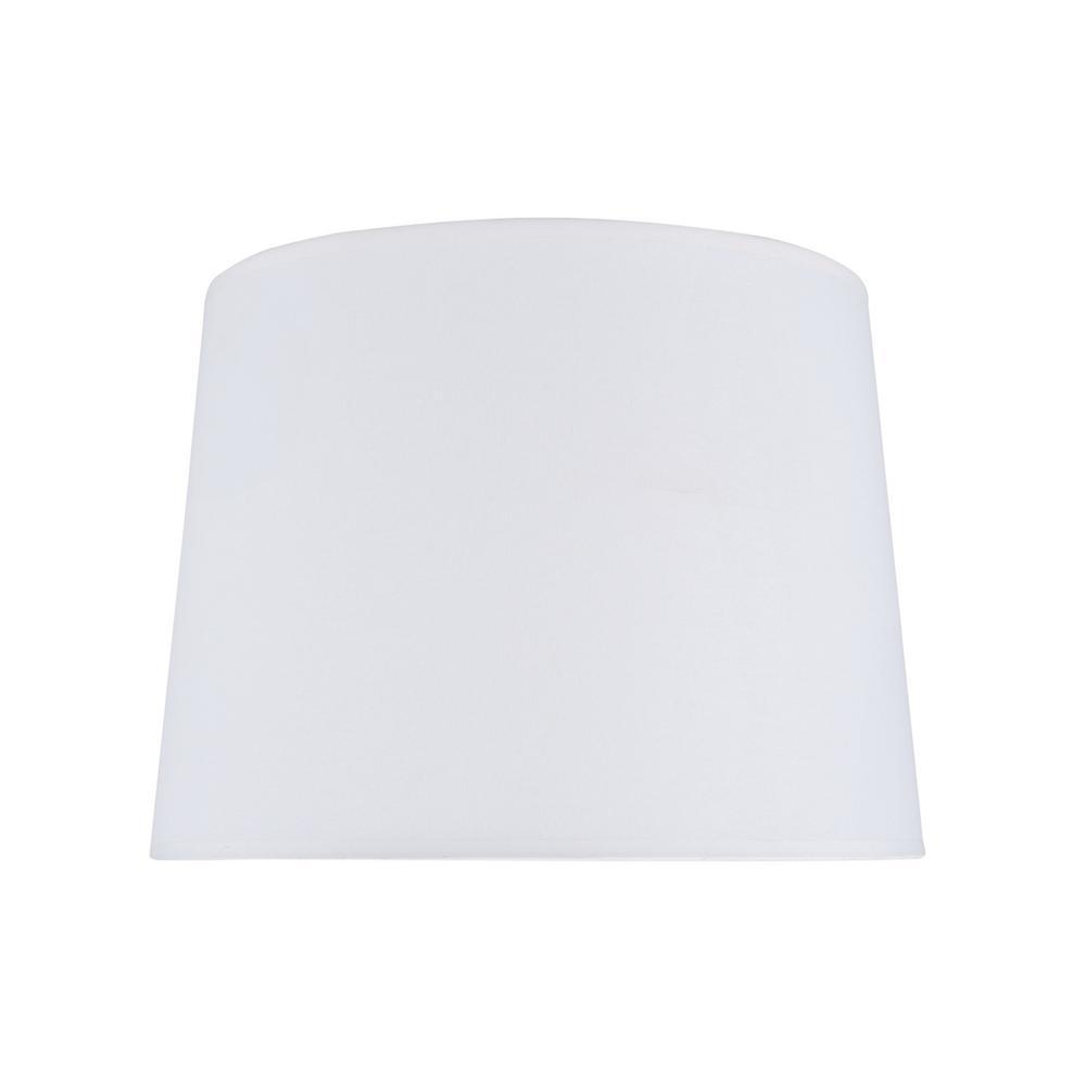 16 in. x 12 in. White Hardback Empire Lamp Shade