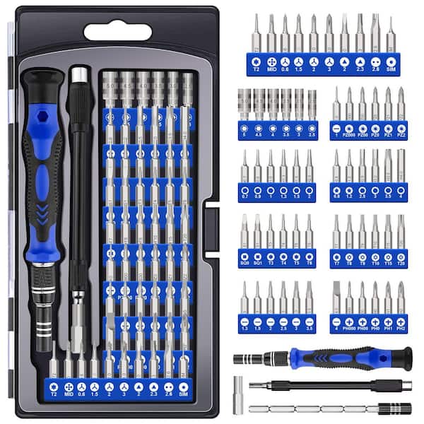 BIBIVIS 62 in 1 Precision Screwdriver Kit, Magnetic Driver Kit with Flexible Shaft Extension Rod for Mobile Phone, Smartphone