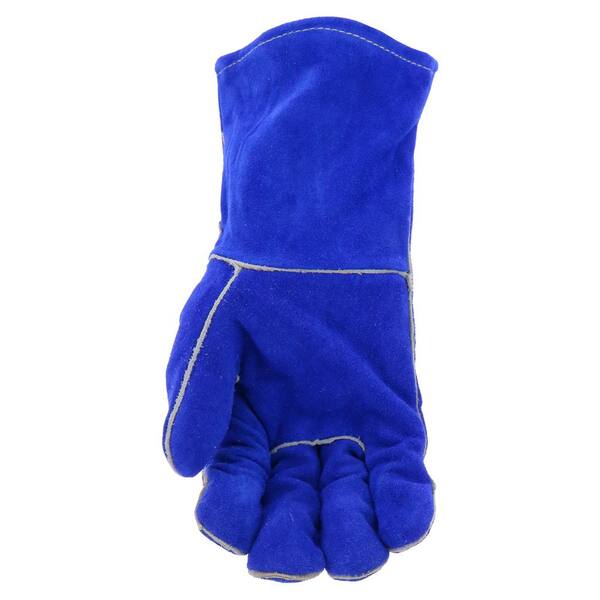 Ironcat Women's Regular Blue Heat Resistant Split Cowhide