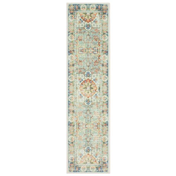 Mohawk Home Sevan Blue 2 ft. x 8 ft. Oriental Runner Rug