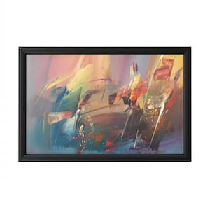 "Garden" by Ricardo Tapia Framed with LED Light Abstract Wall Art 16 in. x 24 in.