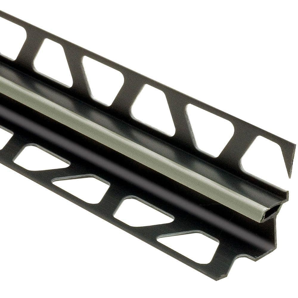 Schluter Systems Dilex-BWS 0.5-in W x 98.5-in L Grout Grey PVC Tile Edge Trim
