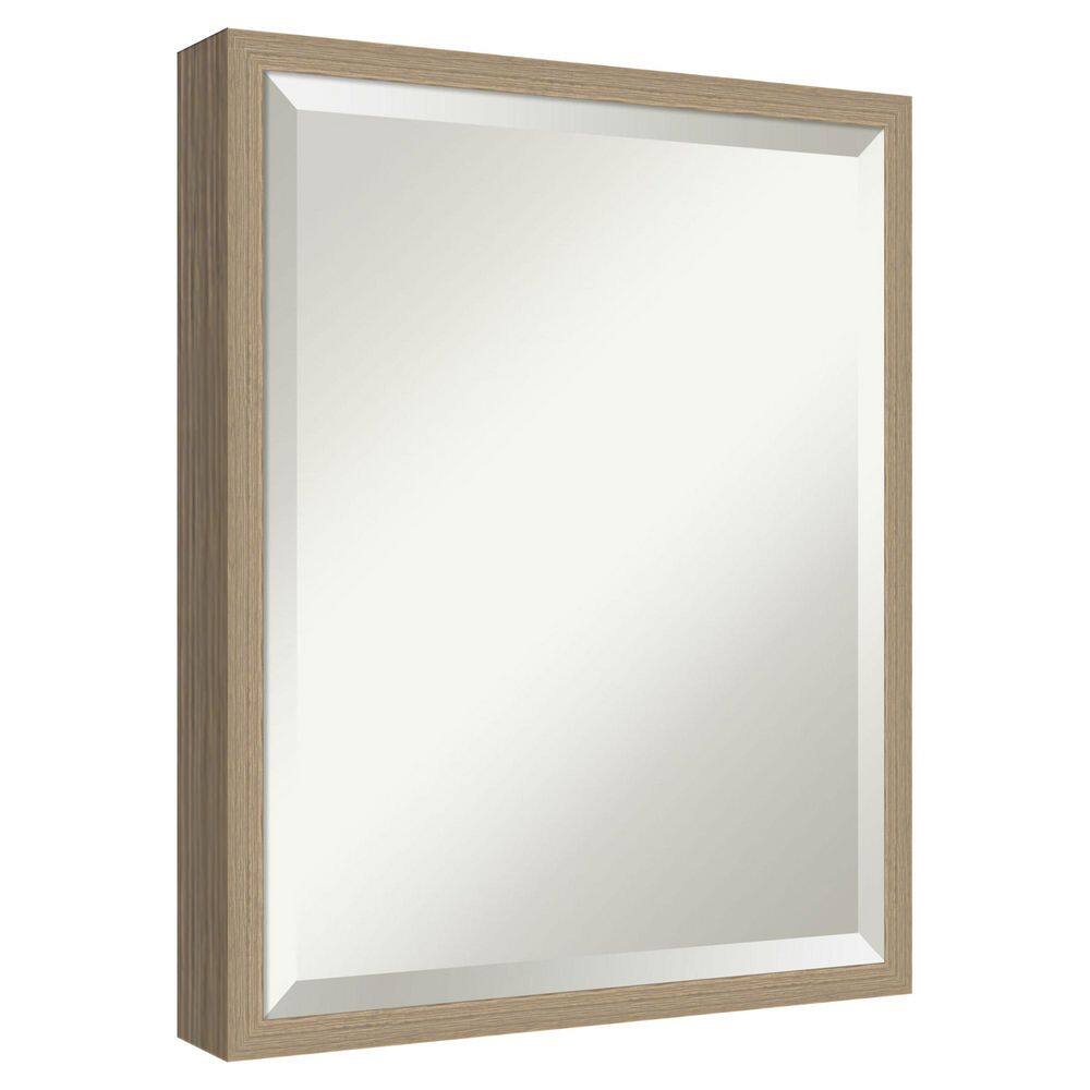 Emery Brown 17 in. x 21 in. Beveled Modern, Casual Rectangle Framed Bathroom Wall Mirror price history on PriceWatchPro