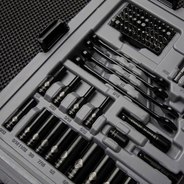 Stanley 201-Piece Mechanics Tool Set, Silver