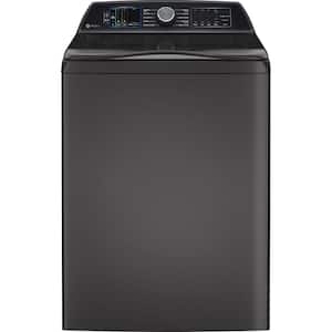 Profile 5.3 cu. ft. High-Efficiency Smart Top Load Washer with Built-in Alexa Voice Assistant in Diamond Gray