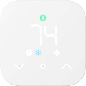 Smart Thermostat, Programmable Wi-Fi Thermostat Works with Alexa White