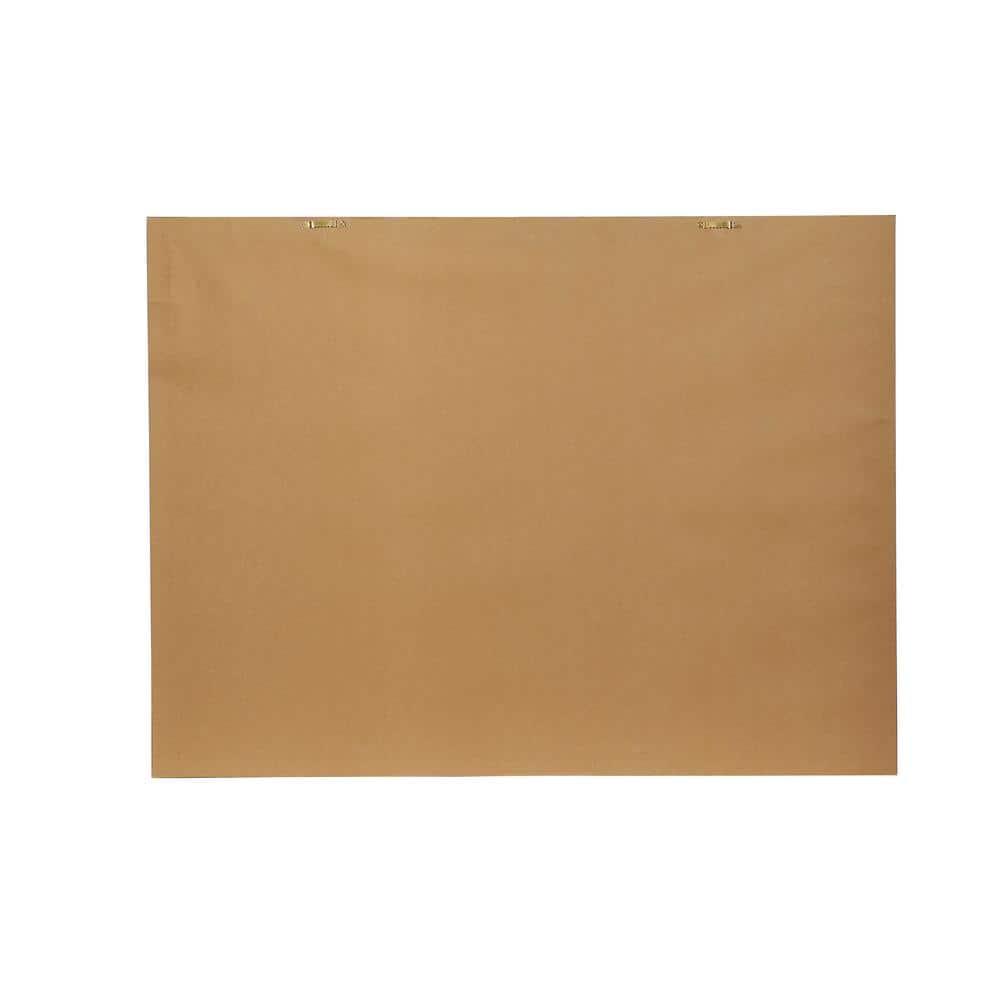 Golden Abstract Landscape Canvas Art in Thin Frame