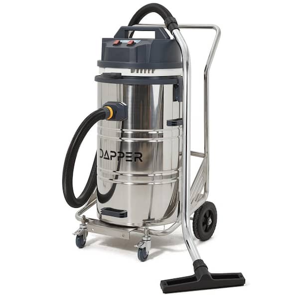 Heavy Duty 21 Gal. 6 Peak HP Stainless Steel 2 in 1 Shop Vacuum Wet Dry Vac with Filter, and Accessory Attachments