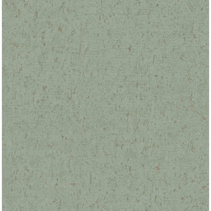 Guri Green Faux Concrete Paper Strippable Wallpaper (Covers 56.4 sq. ft.)