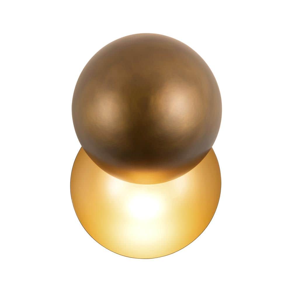 Void 12-in Vintage Brass dimmable LED Wall Sconce price history on PriceWatchPro