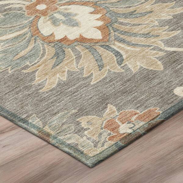 Chantille Machine Washable Indoor/Outdoor Abstract ACN3133 Taupe 2 ft. x 7 ft. Runner Rug