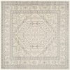 SAFAVIEH Adirondack Ivory/Silver 8 Ft. X 8 Ft. Square Medallion Border ...