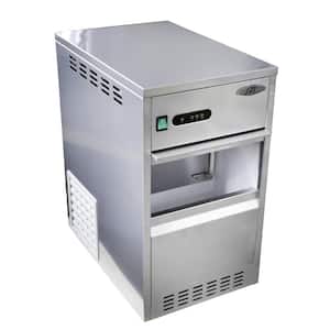 66 lb. Flake Freestanding Ice Maker in Stainless Steel