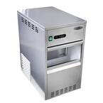 88 lb. Freestanding Flake Ice Maker in Stainless Steel