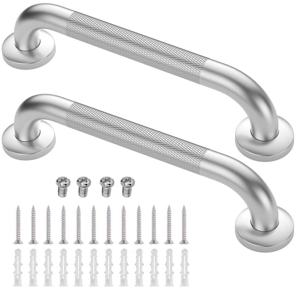 2-Pack 12 Inch Stainless Steel Shower Grab Bars, Anti-Slip Knurled Surface for Bathtubs and Showers price history on PriceWatchPro