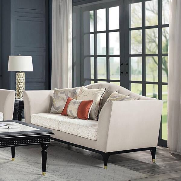 Sandia Heights Beige Chenille Fabric Sofa - Rooms To Go