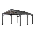 AutoCove 20 ft. W x 14 ft. D x 10 ft. H Newville Carport with Brown Polycarbonate Top