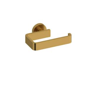 Paradox Wall Mounted Toilet Paper Holder in Brushed Gold