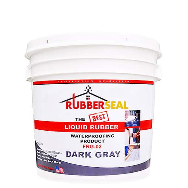 2 Gal. Gray Liquid Rubber Waterproof Coating Waterproofing Sealant