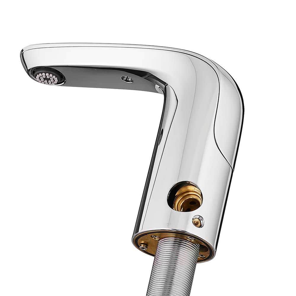 Polished Chrome Touchless Single-Handle Bathroom Faucet