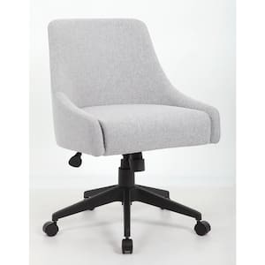 BOSS Gray Fabric Home Office Desk Chair Armless
