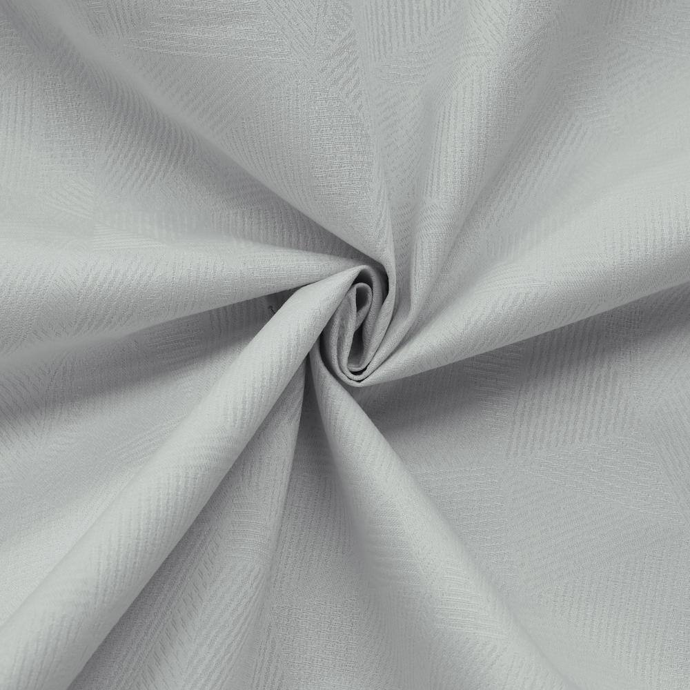 White Velvet Blackout Grommet Curtain Panel 52" x 63"