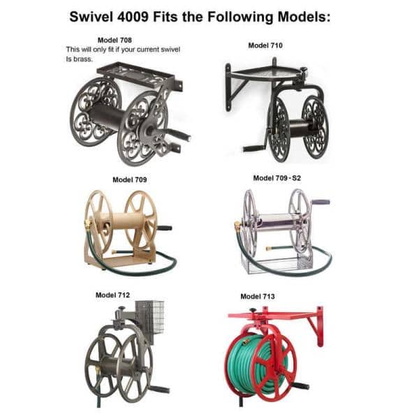 Garden Hose Reel Cart Replacement Parts, Replacement Brass Swivel for  Liberty Garden or Hampton Bay hose cart model 301.