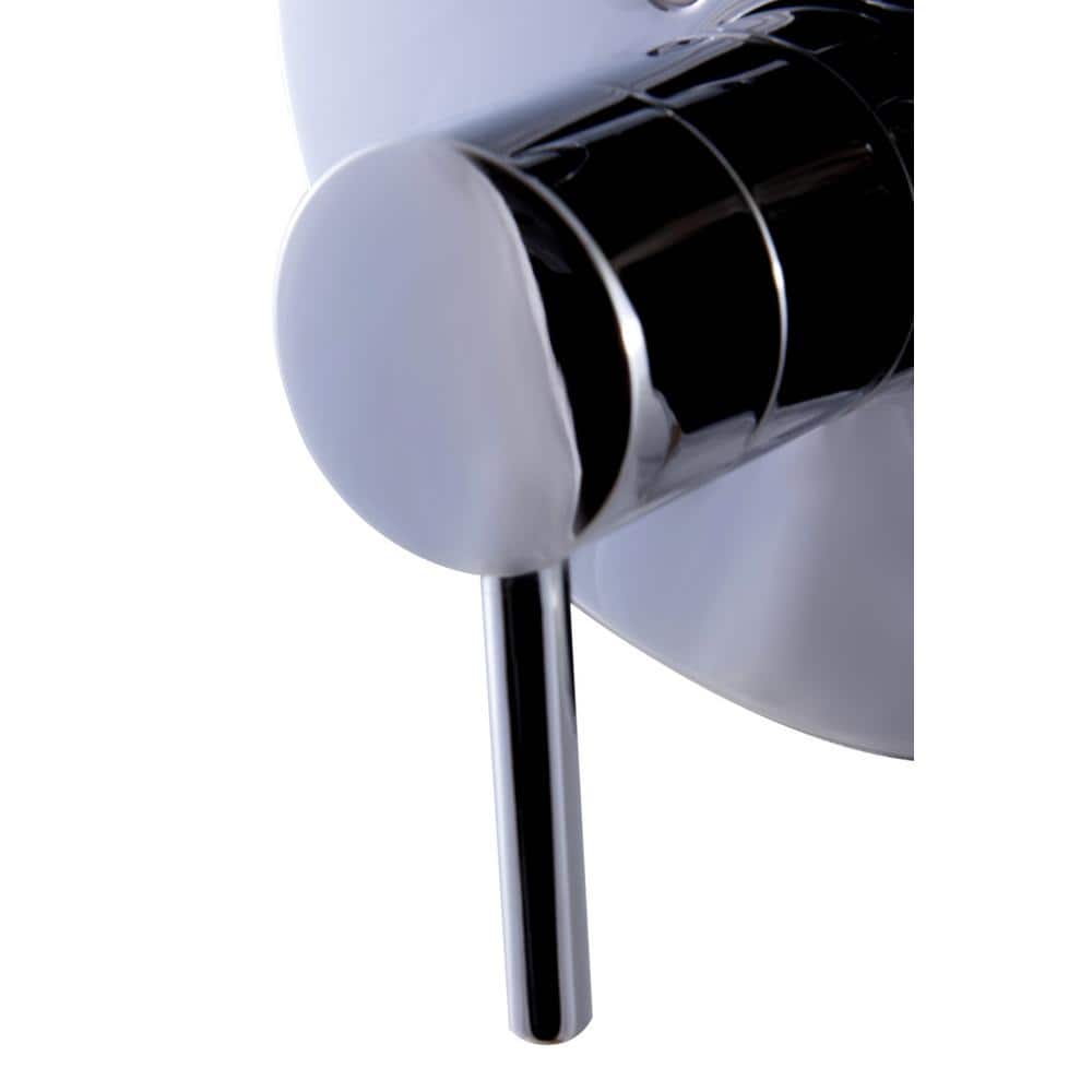 Polished Chrome Round Shower Mixer with Diverter