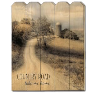 Charlie Country Road Take Me Home Unframed Graphic Print Country Art Print 20 in. x 16 in.