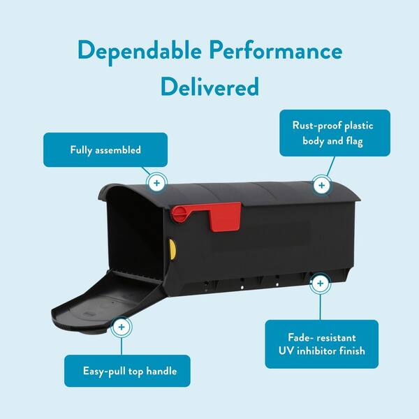 GSi 888K Mailbox And Post System Aluminum Mailbox With Address Plate, Scroll And