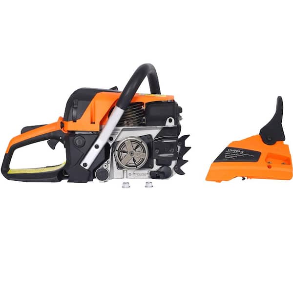 Sudzendf Orange 20 inch 52cc Gasoline Chain Saw for Trees, 2-cycle