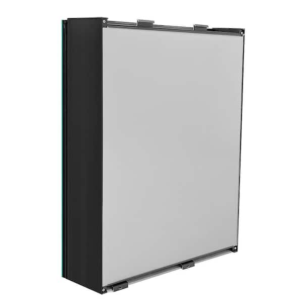 Getpro Obsi 60 in. W x 30 in. H Large Rectangular Aluminum Surface Mount Frameless Defogging Medicine Cabinet with Mirror