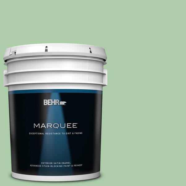 BEHR MARQUEE 5 gal. #450D-4 Garden Room Satin Enamel Exterior Paint & Primer