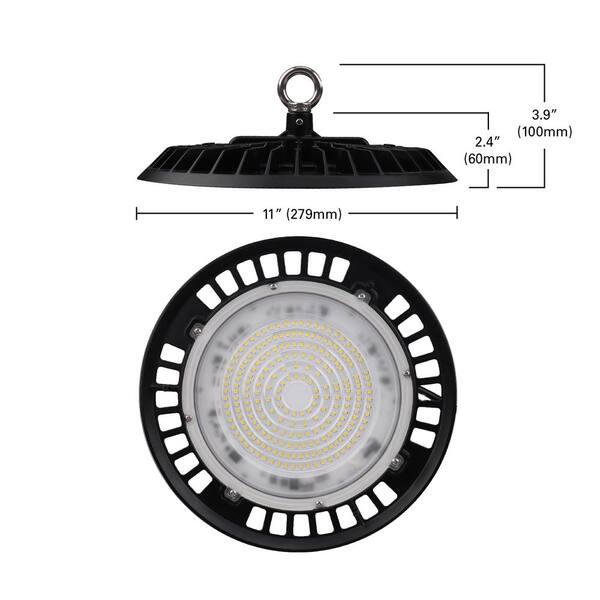 Metalux 11 in. HBD High Bay 180-Watt Equivalent, 16K Lumens Metalux 11 in. HBD High Bay 180-Watt Equivalent, 16K Lumens