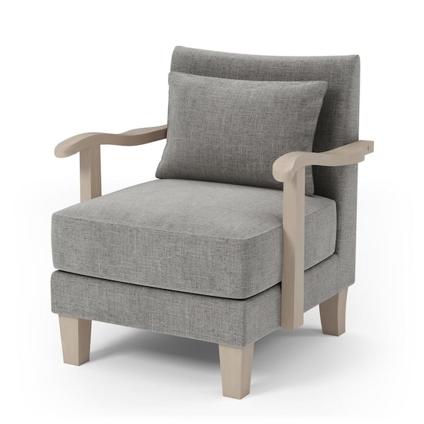 Furniture Of America Jamila Light Gray, Grey Fabric Armchair