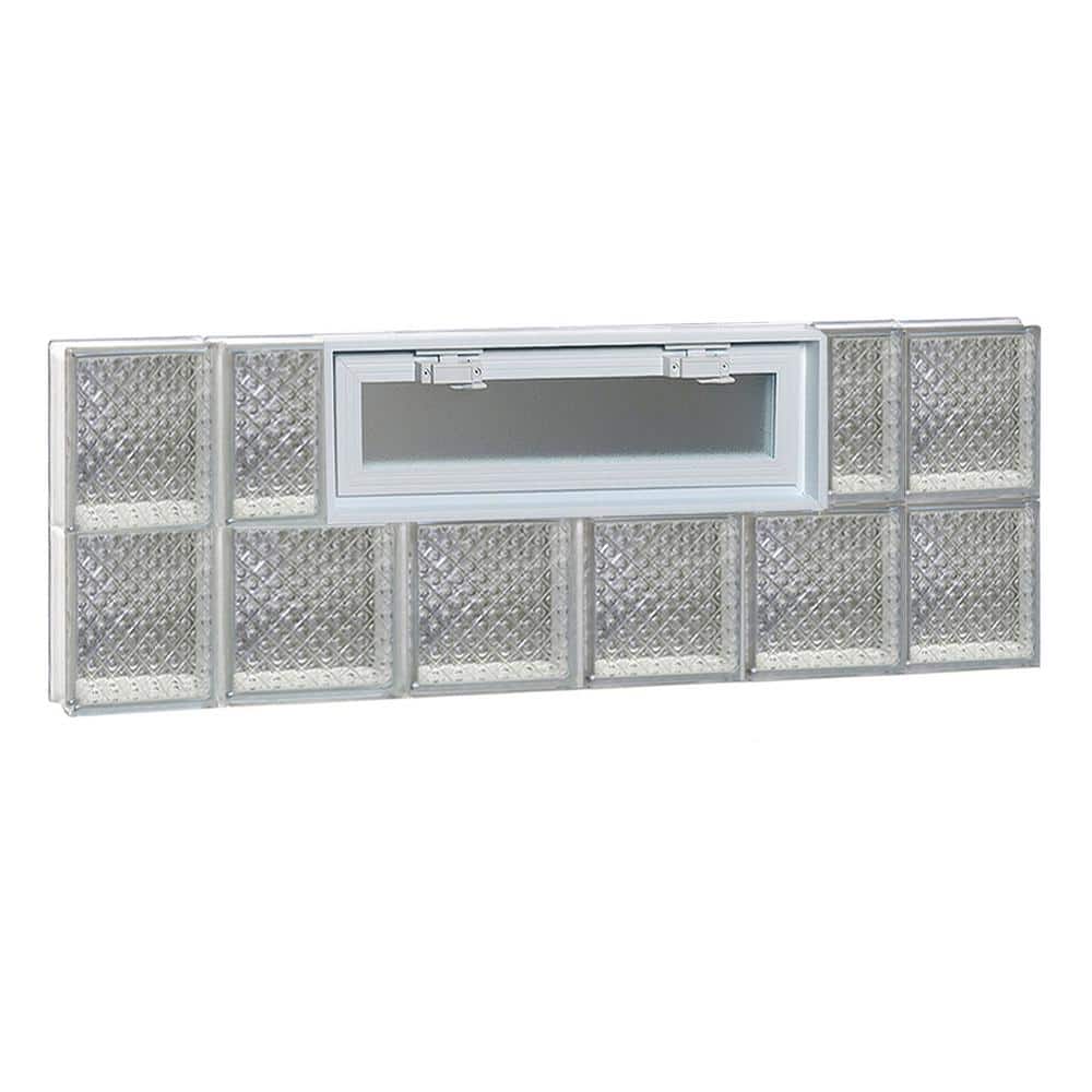 42.5 in. x 15.5 in. x 3.125 in. Frameless Diamond Pattern Vented Glass Block Window price history on PriceWatchPro