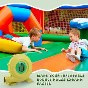 0.9 HP Indoor/Outdoor Air Pump Inflatables Commercial Blower Fan 680W for Kids Bounce House Bouncer Jumping Castle