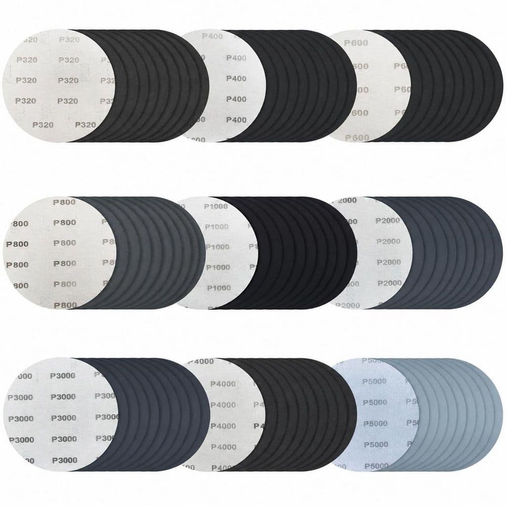 6 Inch Sanding Discs with Wet Dry Silicon Carbide, Hook and Loop, 320-5000 Grit Assortment, 90 Pack price history on PriceWatchPro