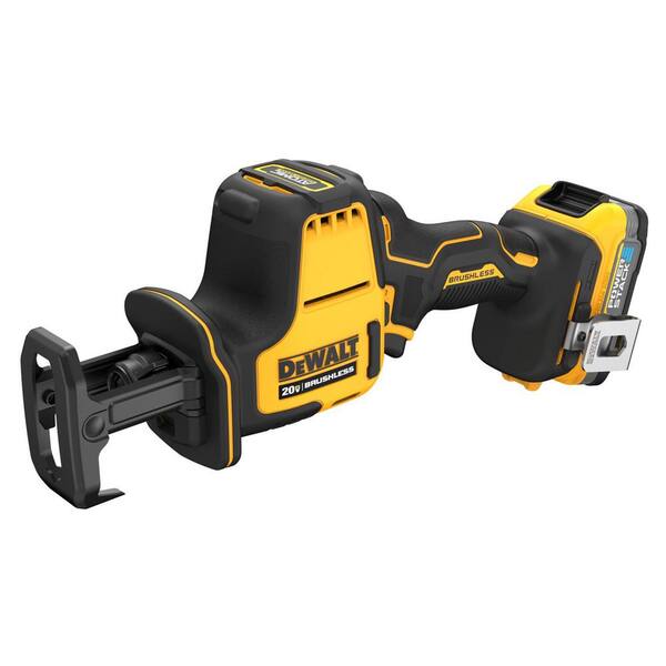 DEWALT Atomic 20V MAX Cordless Brushless Reciprocating Saw and Ratchet Kit with Battery and Charger