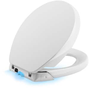 BEMIS Radiance Heated Night Light Toilet Seat will Slow Close and Never  Loosen, ELONGATED, Long Lasting Plastic, White, H1900NL 000