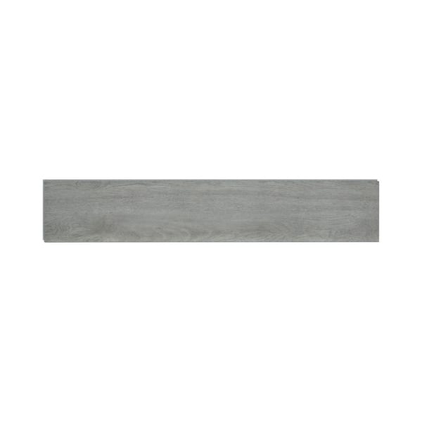 Athabasca Glacier Gray 12 MIL x 7.6 in. W x 42 in. L Click Lock Waterproof Luxury Vinyl Plank Flooring (20.79 sqft/case)