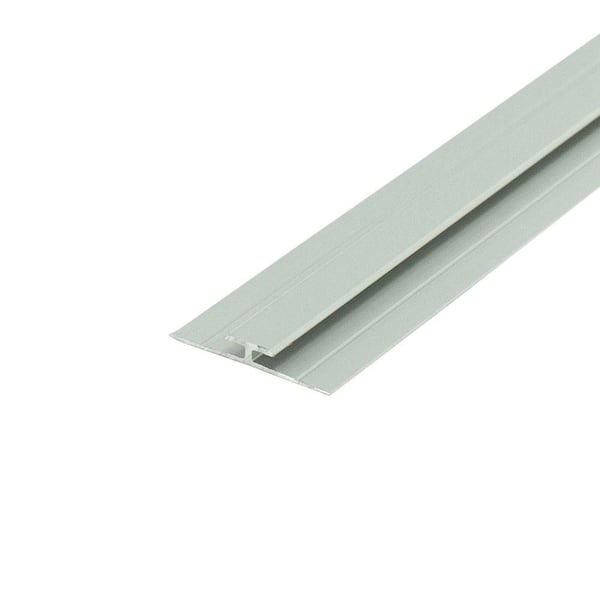 3-Pack 0.15 in. D x 1 in. W x 48 in. L Finished Clear Anodized Satin Aluminum H Channel Moulding Fits 1/16 in. Boards