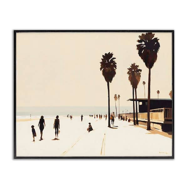 Towards the Sea Scene by Noah Bay Black Framed Nature Giclee Art Print 24 in. x 30 in.