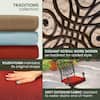 Seat cushion color options: tan, blue, red, and plush foam detail.