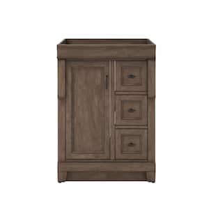 Naples 24 in. W x 18 in. D x 34 in. H Bath Vanity Cabinet without Top in Distressed Grey