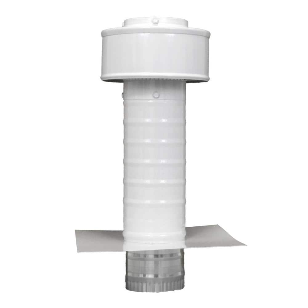 3 in. Dia. Aluminum Keepa Roof Jack in White