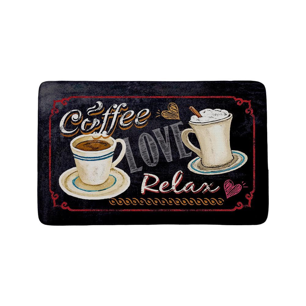 EverGrace Coffee Time Rectangle Kitchen Mat 22in.x 35in. EG2008KM3531