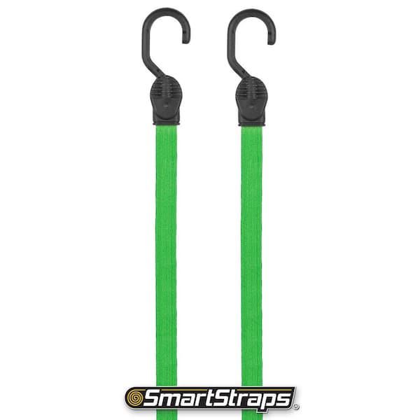 RIO Direct Bungee Cords with Hooks 48 Inch - Green Bungee Cords Heavy Duty  Outdoor - Assorted Sizes Elastic Bungee Straps for Camping, Luggage, Cargo
