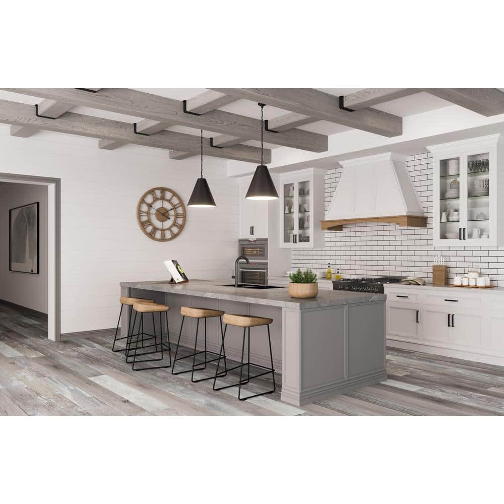 8-Foot Gray Stainable Wood Faux Ceiling Beam